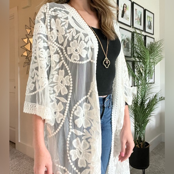 UMGEE | Long Lace Cover Up - Picture 1 of 15